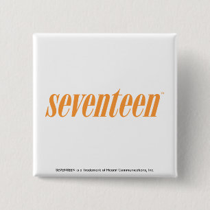 Badge Carré 5 Cm Dix-sept Logo-Oranges