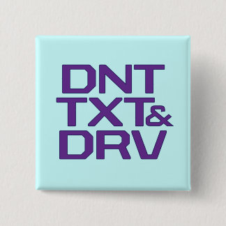 BADGE CARRÉ 5 CM DNT TXT ET DRV