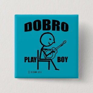 Badge Carré 5 Cm Dobro Play Boy