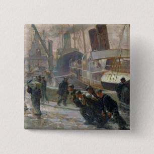 Badge Carré 5 Cm Dockers de Liverpool chez Dawn, 1903