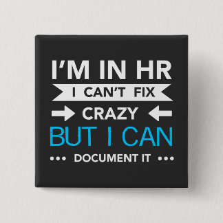Badge Carré 5 Cm Document de devis du département des RH fou