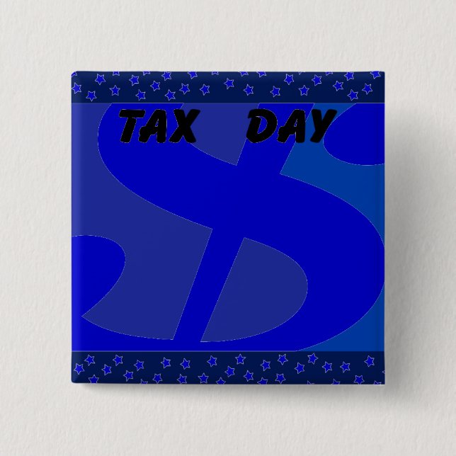 Badge Carré 5 Cm Dollar- (Devant)