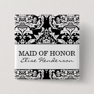 Badge Carré 5 Cm Domestique de bouton d'honneur