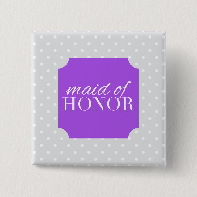 Badge Carré 5 Cm domestique d'honneur (Devant)