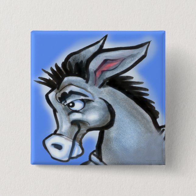 Badge Carré 5 Cm Donkey (Devant)