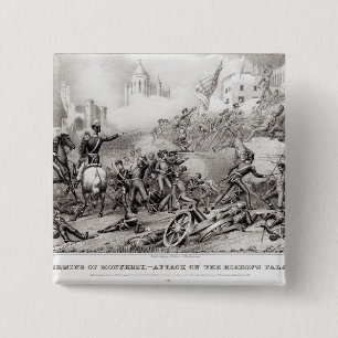 Badge Carré 5 Cm Donner l'assaut à de Monterey