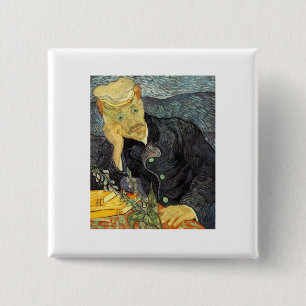 Badge Carré 5 Cm Dr Gachet - Van Gogh - c1890