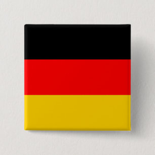 Badge Carré 5 Cm Drapeau Allemagne