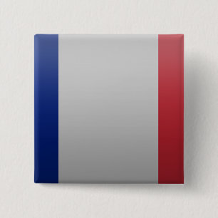 Badge Carré 5 Cm Drapeau de de la France