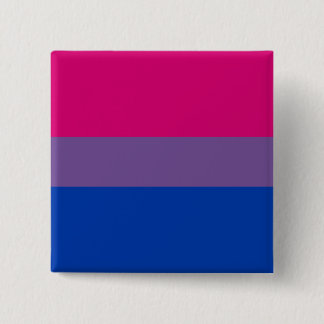 Badge Carré 5 Cm Drapeau de la fierté bisexuelle