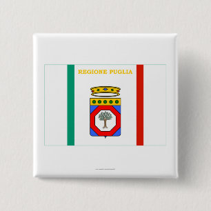 Badge Carré 5 Cm Drapeau de la Puglia