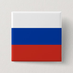 Badge Carré 5 Cm Drapeau de la Russie