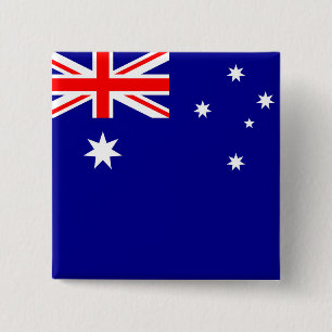 Badge Carré 5 Cm Drapeau de l'Australie