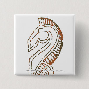Badge Carré 5 Cm Drapeau de Rohirrim