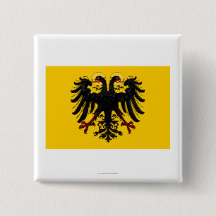 Badge Carré 5 Cm Drapeau de Saint Empire Romain