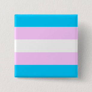 Badge Carré 5 Cm Drapeau de transsexuel