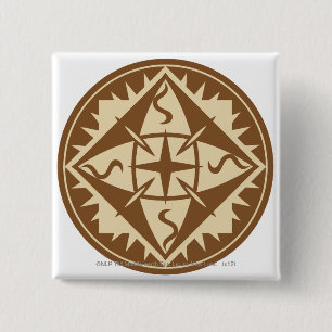 Badge Carré 5 Cm Drapeau d'Elven