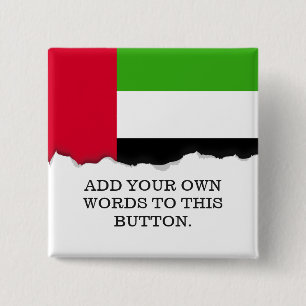 Badge Carré 5 Cm Drapeau des Émirats arabes unis