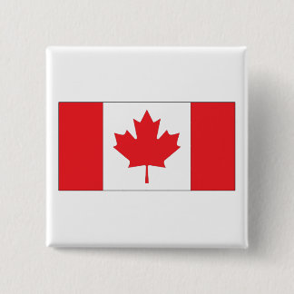 Badge Carré 5 Cm Drapeau du Canada