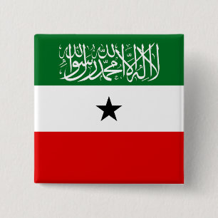 Badge Carré 5 Cm Drapeau du Somaliland