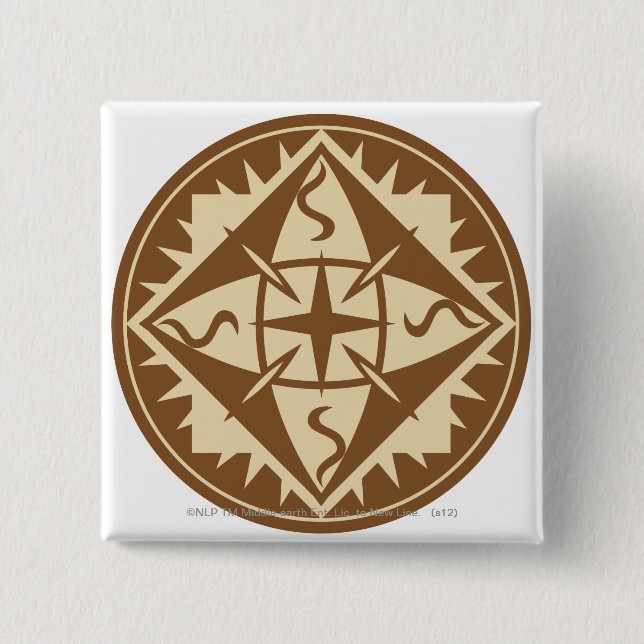 Badge Carré 5 Cm Drapeau elven (Devant)