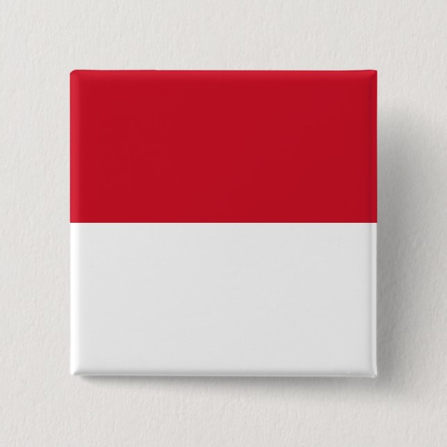 Badge Carré 5 Cm Drapeau indonésien (Devant)