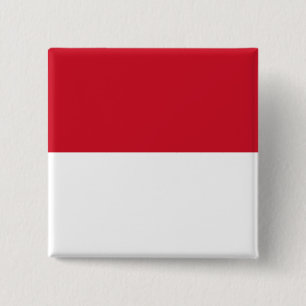 Badge Carré 5 Cm Drapeau indonésien
