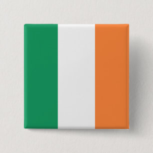 Badge Carré 5 Cm Drapeau irlandais