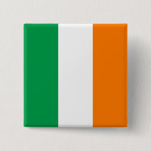 Badge Carré 5 Cm Drapeau irlandais