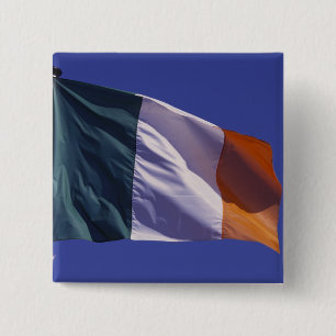 Badge Carré 5 Cm Drapeau irlandais
