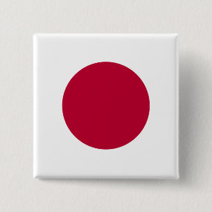 Badge Carré 5 Cm Drapeau japonais