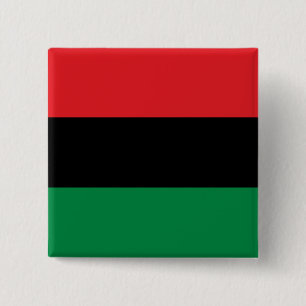 Badge Carré 5 Cm Drapeau panafricain