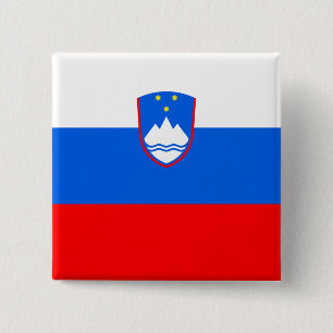 Badge Carré 5 Cm Drapeau slovène
