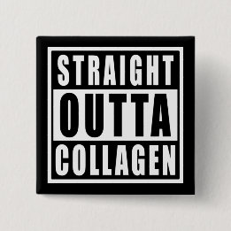 Badge Carré 5 Cm Droit devant collagène