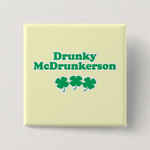 BADGE CARRÉ 5 CM DRUNKY MCDRUNKERSON