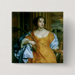 Badge Carré 5 Cm Duchesse de Barbara Villiers de Cleveland