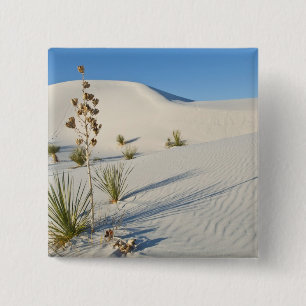 Badge Carré 5 Cm Dunes transversales, Yucca, ombres