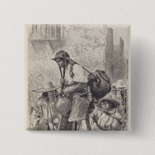 Badge Carré 5 Cm Eau-Transporteur mexicain