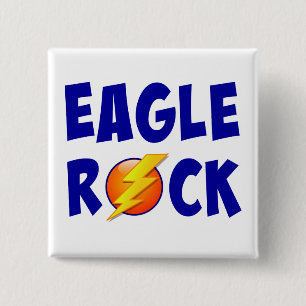 Badge Carré 5 Cm Éclat de foudre Eagle Rock