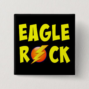 Badge Carré 5 Cm Éclat de foudre Eagle Rock