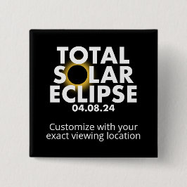Badge Carré 5 Cm Eclipse personnalisable 2024