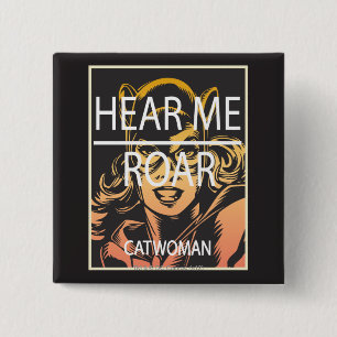 Badge Carré 5 Cm Écoutez-moi Roar
