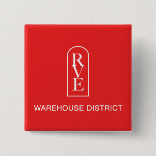 Badge Carré 5 Cm ÉCRAN Carré DU DISTRICT D'ENTREPÔT