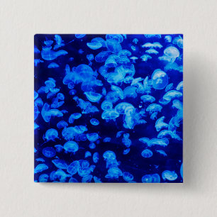 Badge Carré 5 Cm Écran de méduse