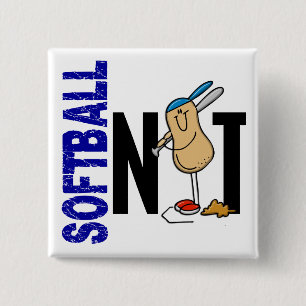 Badge Carré 5 Cm Écrou 1 du base-ball
