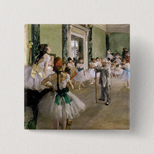 Badge Carré 5 Cm Edgar Degas - Classe Danse