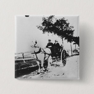 Badge Carré 5 Cm Edgar Degas Edgar Degas et un ami
