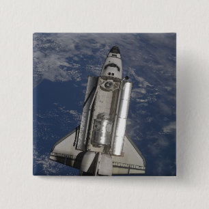 Badge Carré 5 Cm Effort de navette spatiale