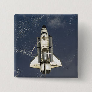 Badge Carré 5 Cm Effort de navette spatiale 16
