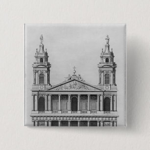 Badge Carré 5 Cm Église de Saint-Sulpice